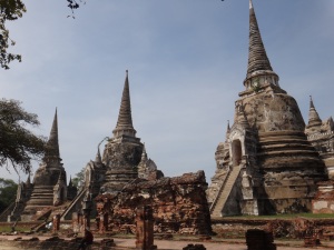 Wat Phra Si Sanphet-this was just a small part of the Royal Palace complex which was destroyed