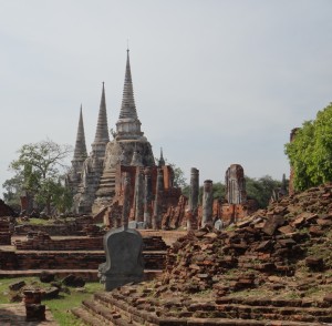 The steeps of Wat Phra Si Sanphet