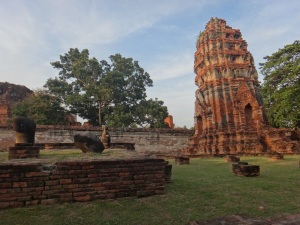 The leaning towers of Wat Mahathat