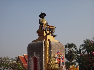 King Setthathirat guarding Pha That Luang