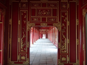 One of the many grand walkways in the Forbidden Palace